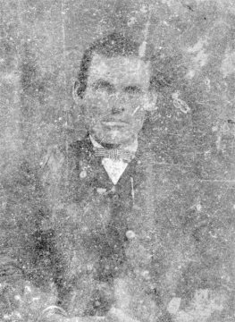 Man in bowtie, detail