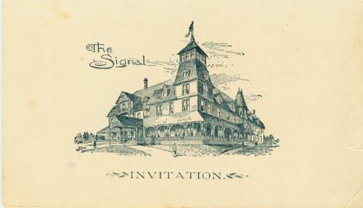 [signal hotel invitation outside]
